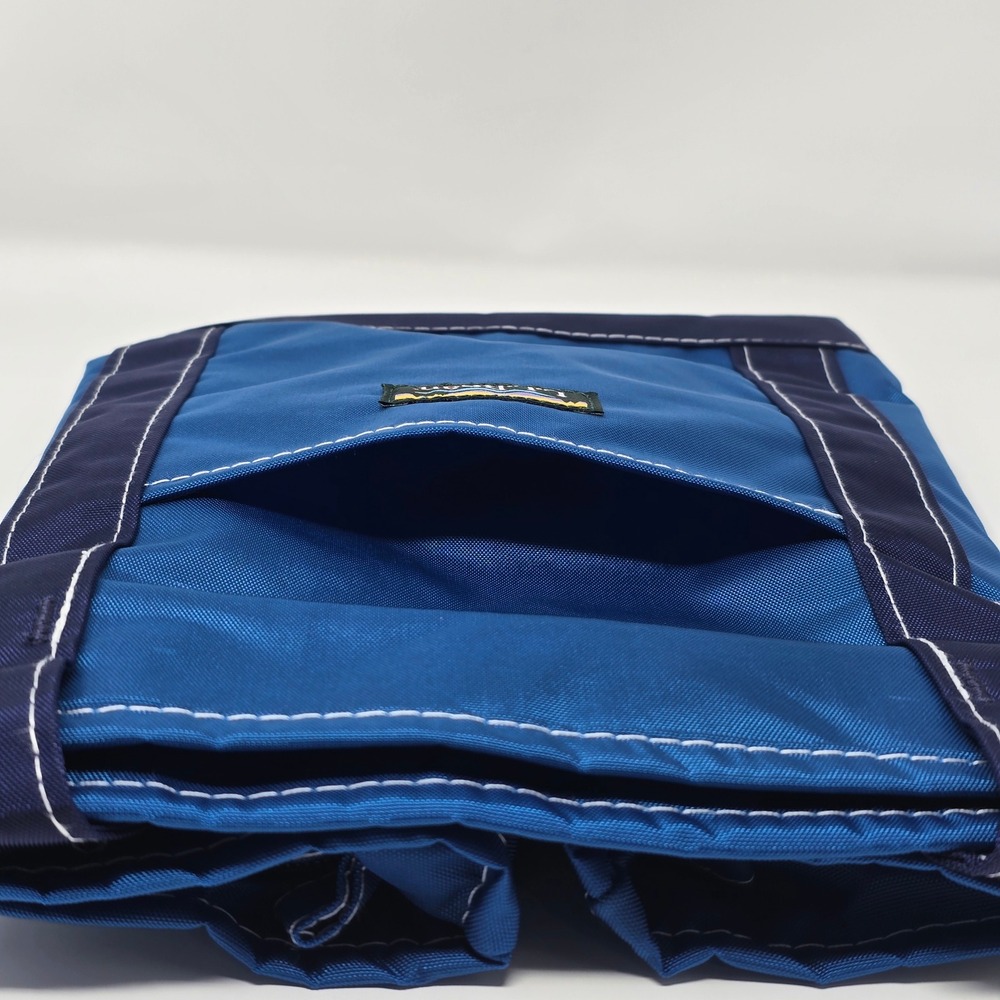 LL Bean Everyday Lightweight Tote Medium Nautical Blue Nylon Bag 283728 - Picture 8 of 14